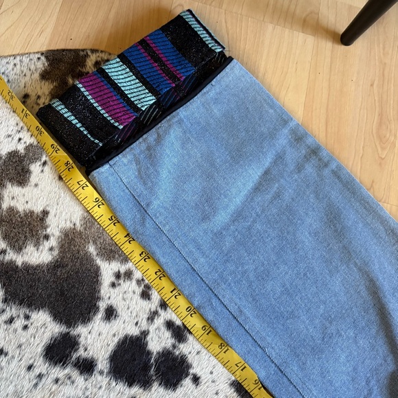 BENJAMIN BENMOYAL Cassette Tape Hem Jeans Flip Cuff Size XS - Picture 13 of 13